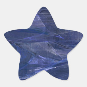 Adesivo Estrela Abstrato Fractal Star Sticker