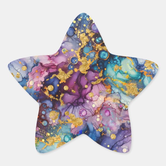 Adesivo Estrela Abstrato TexturasBag de eletrônicos (Frente)