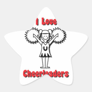 Adesivo Estrela Adoro Cheerleaderes