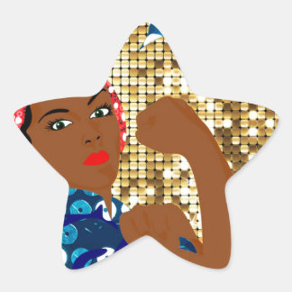 Adesivo Estrela africano rosie o riveteiro