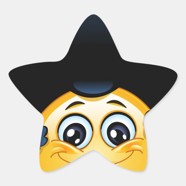 Adesivo Estrela afro emoji (Frente)