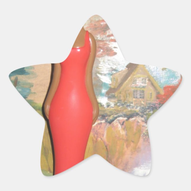 Adesivo Estrela Afro Glam: Uma Beleza Eterno (Frente)