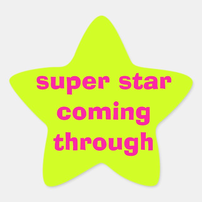 Adesivo Estrela agitador (Frente)