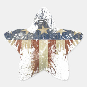 Adesivo Estrela Águia Patriótica, EUA/EUA, bandeira SAD