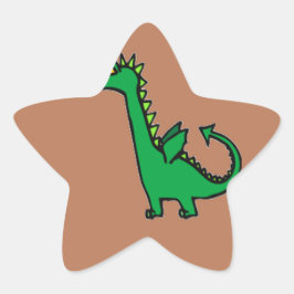 Adesivo Estrela Air breathing green dragon