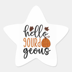 Adesivo Estrela Alô Gourdgful Autumn Stickers