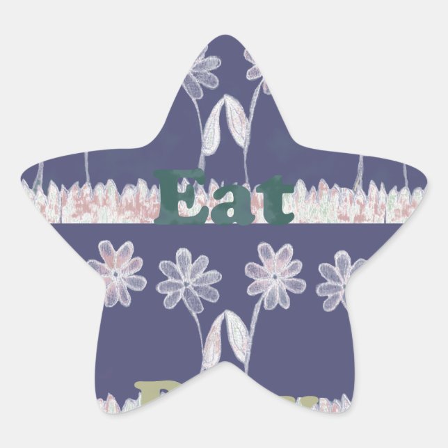 Adesivo Estrela Amar cores azuis do Chá de fraldas (Frente)