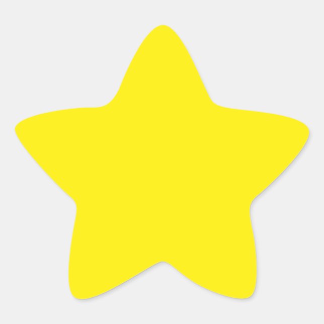 Adesivo Estrela Amarelo (Frente)