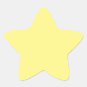 Adesivo Estrela Amarelo limão, cor sólida,