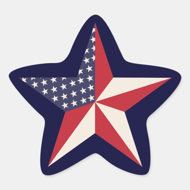 Adesivo Estrela American Star Stickers (Frente)