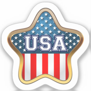 Adesivo Estrela Americana