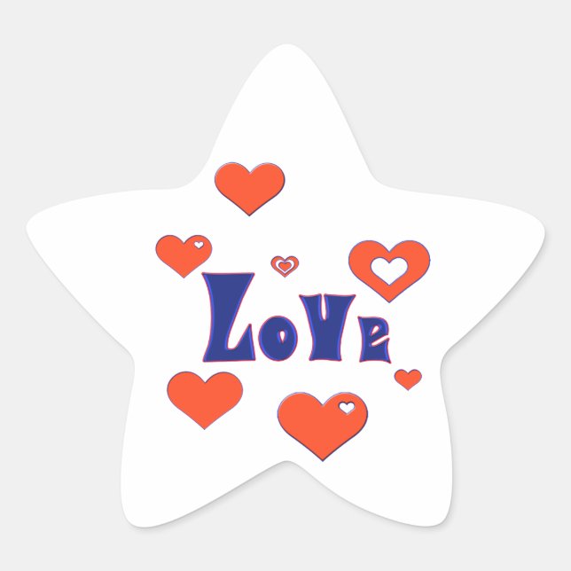 Adesivo Estrela Amor (Frente)