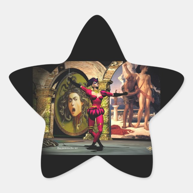 Adesivo Estrela ANDROID BALÉ, Ficção científica (Frente)