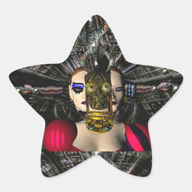 Adesivo Estrela ANDROID XENIA SPACESHIP PILOT,Ficção científica (Frente)