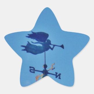 Adesivo Estrela Angel BLOW HORN WEATHER VANE