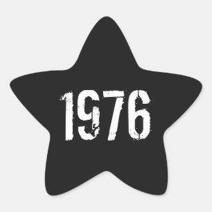 Adesivo Estrela Aniversário do nascer em 1976