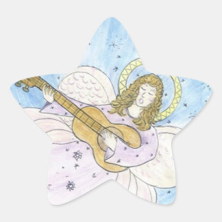 Adesivo Estrela Anjo Musical