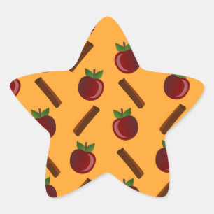 Adesivo Estrela Apple Cinnamon