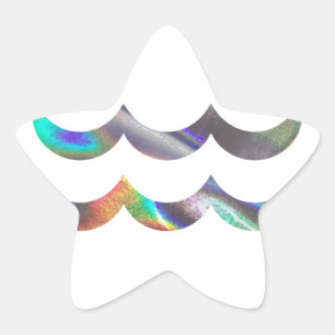 Adesivo Estrela Aquário holograma