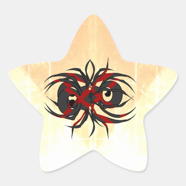 Adesivo Estrela Aracnídeo do Desespero (Frente)