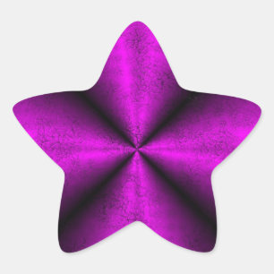 Adesivo Estrela Arco-íris Preto Rosa em Elefante Couro Optik