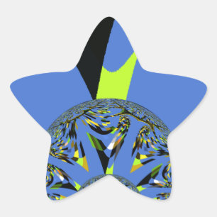 Adesivo Estrela Arcos legal com Esferas Fractais Design de Arte