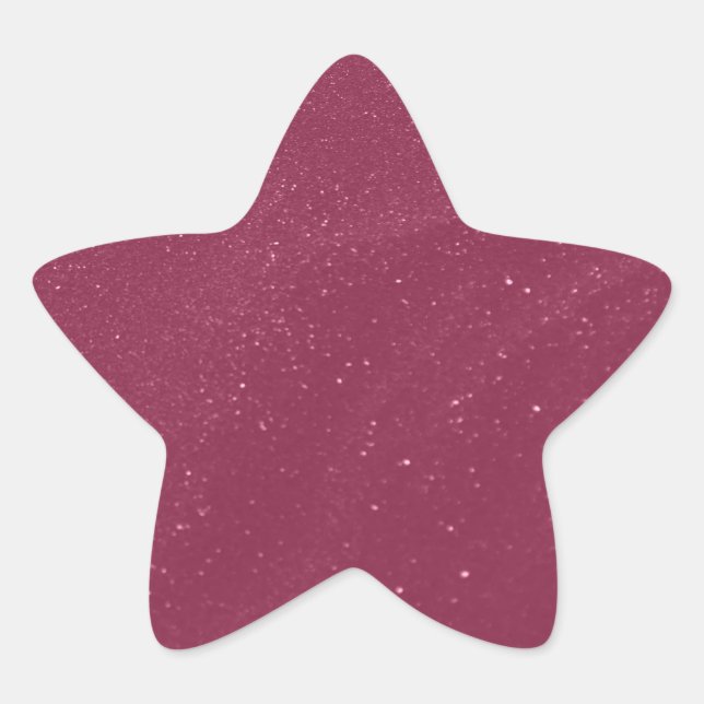 Adesivo Estrela Areia Rosa Quente (Frente)