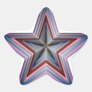 Adesivo Estrela arte geométrica abstrato estrela