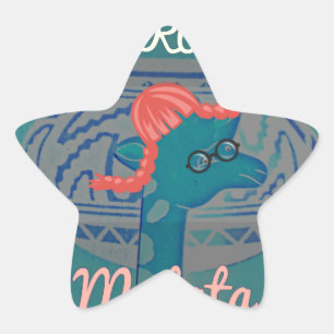 Adesivo Estrela Arte sobre Girafa Reproduzida: Uma Delícia African