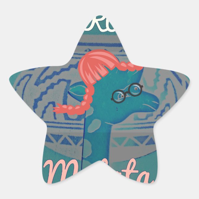 Adesivo Estrela Arte sobre Girafa Reproduzida: Uma Delícia African (Frente)