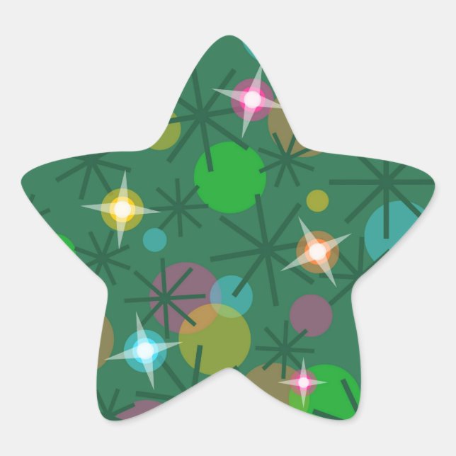 Adesivo Estrela Astro das Luzes de Natal (Frente)