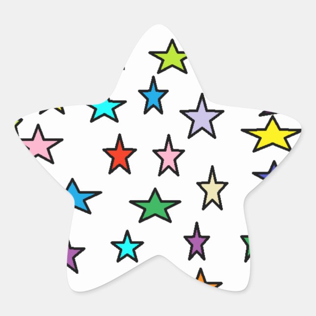 Adesivo Estrela Autocolante (Frente)