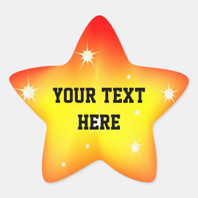 Adesivo Estrela Autocolante brilhante (Frente)