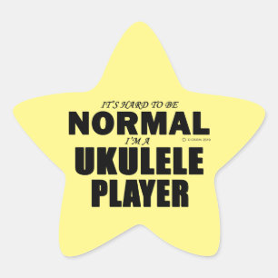 Adesivo Estrela Autocolante normal do Ukulele Player