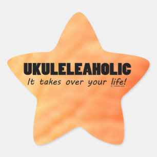 Adesivo Estrela Autocolante Ukuleleaholic