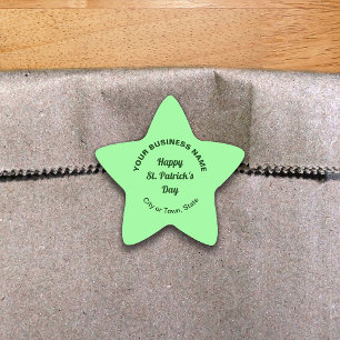 Adesivo Estrela Autocolante verde Saint Patrick Business Star