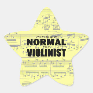 Adesivo Estrela Autocolante violinista normal