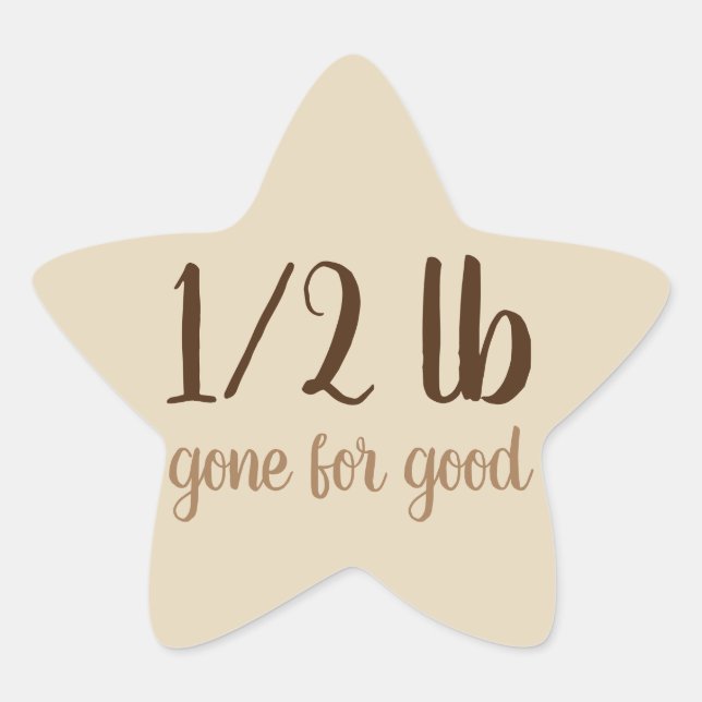 Adesivo Estrela Autocolantes de perda de peso (Frente)