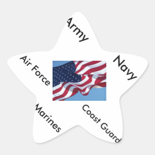 Adesivo Estrela Autocolantes militares
