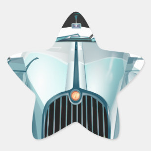 Adesivo Estrela automóvel velho vintage
