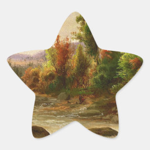 Adesivo Estrela Autumn Fall Forest River Robert Duncanson Destino