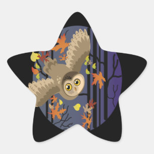 Adesivo Estrela Autumn Owl