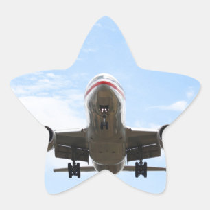 Adesivo Estrela Avião de Passageiros