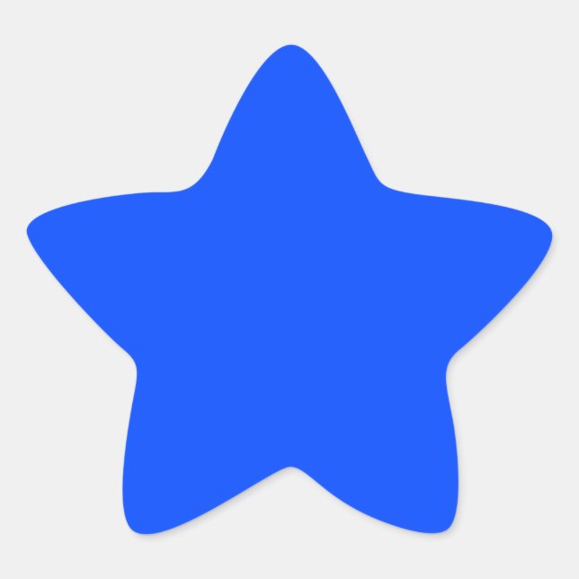 Adesivo Estrela Azul (RYB) (cor sólida) (Frente)