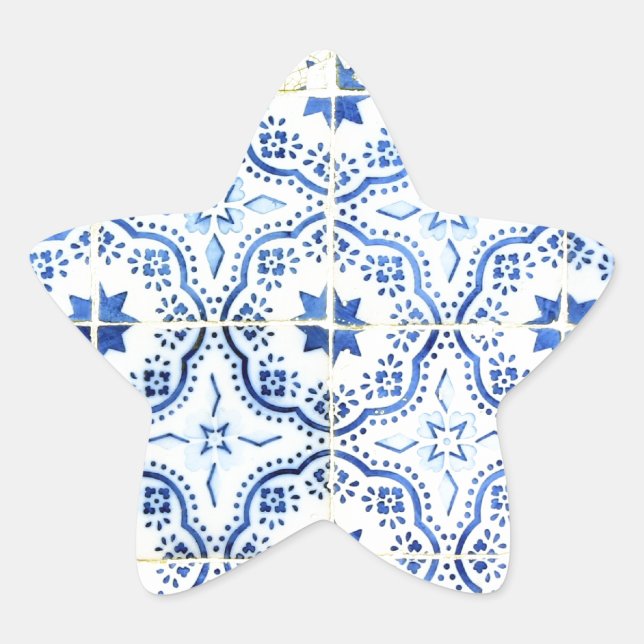 Adesivo Estrela Azulejos, Portuguese Tiles (Frente)