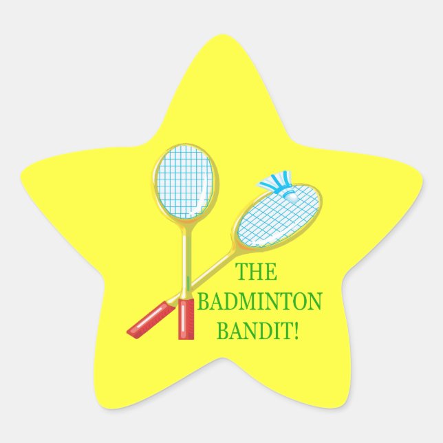 Adesivo Estrela Badminton Bandit (Frente)