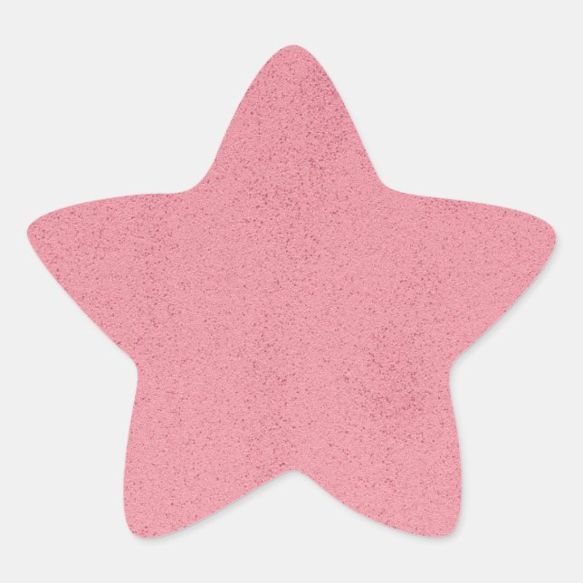 Adesivo Estrela Bagunça Rosa Quente (Frente)