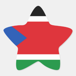 Adesivo Estrela Baixo custo! Bandeira do Sudão do Sul