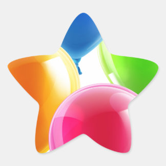 Adesivo Estrela Balões de aniversário ou de festa