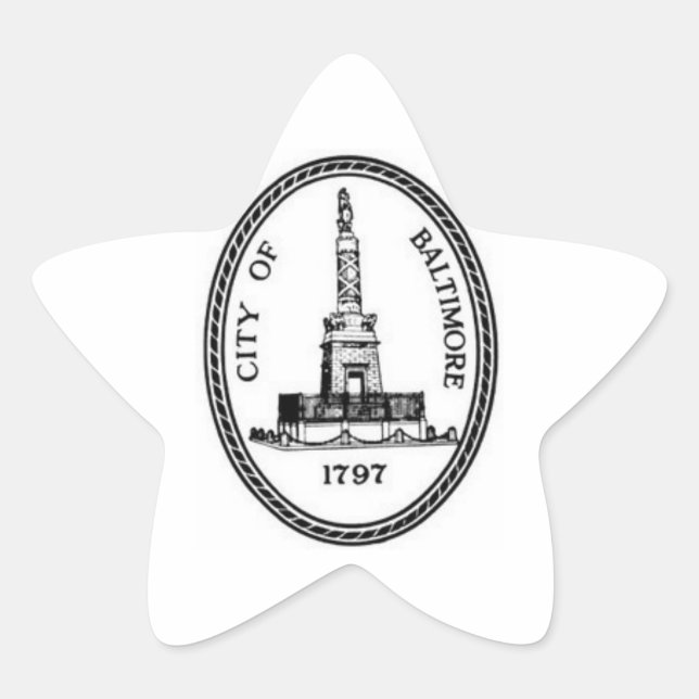 Adesivo Estrela Baltimore Seal (Frente)